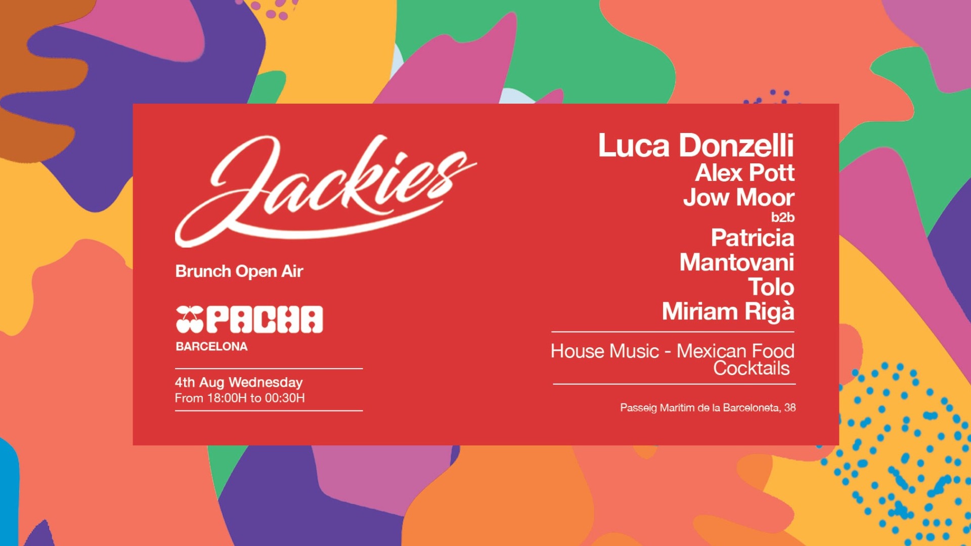 Pacha Barcelona pres. JACKIES image
