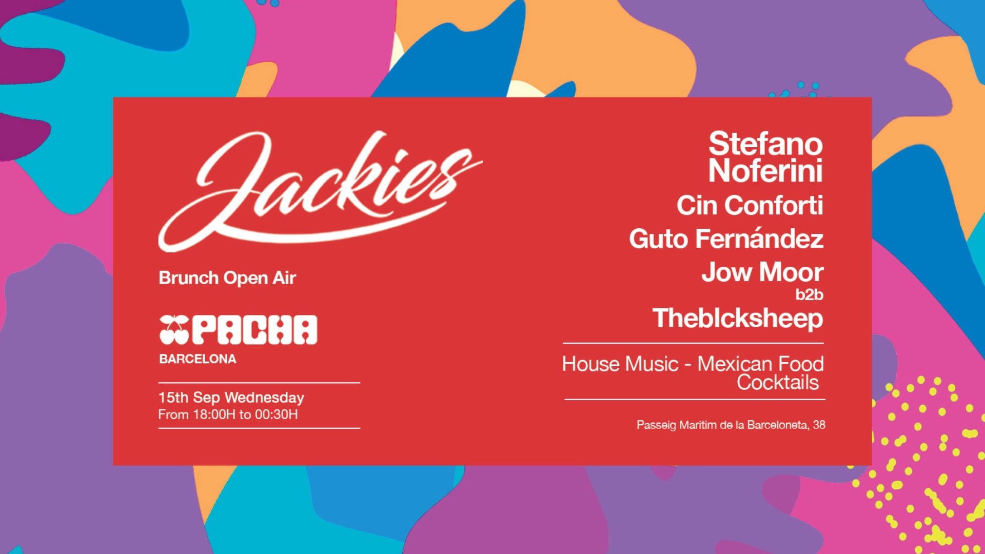 Pacha Barcelona pres. JACKIES w/ Stefano Noferini image