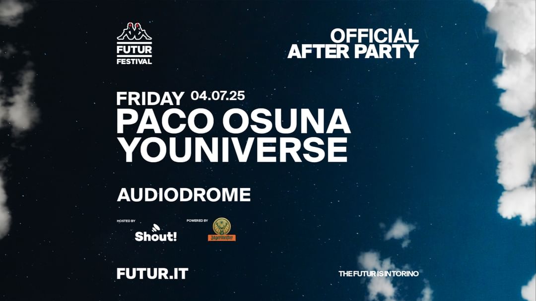Copertina evento PACO OSUNA + YOUNIVERSE for KFF25 OFFICIAL AFTER PARTY
