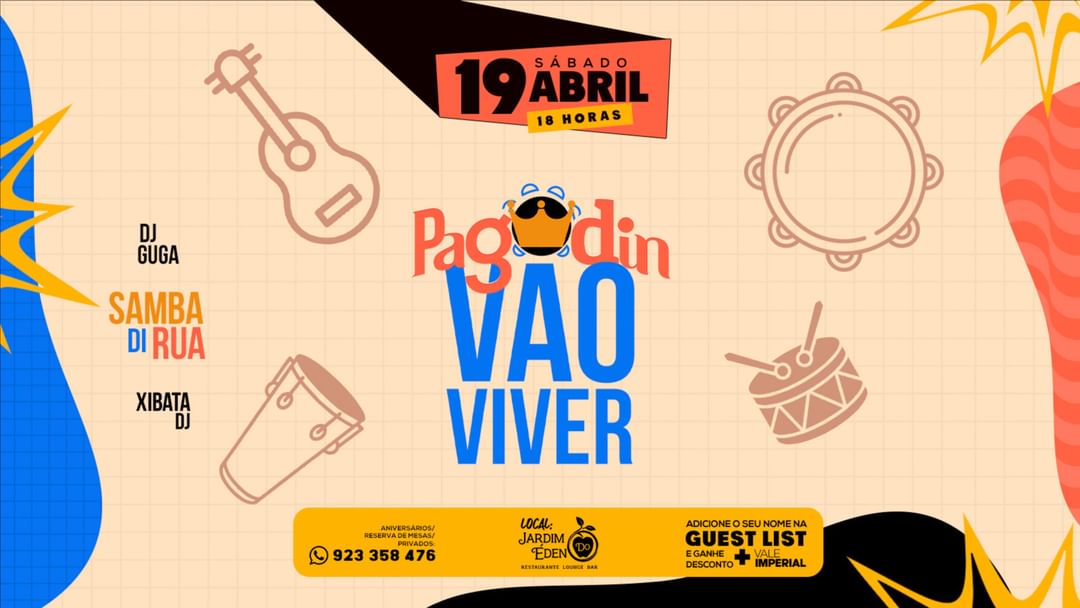Pagodin #VaoViver -Eventplakat