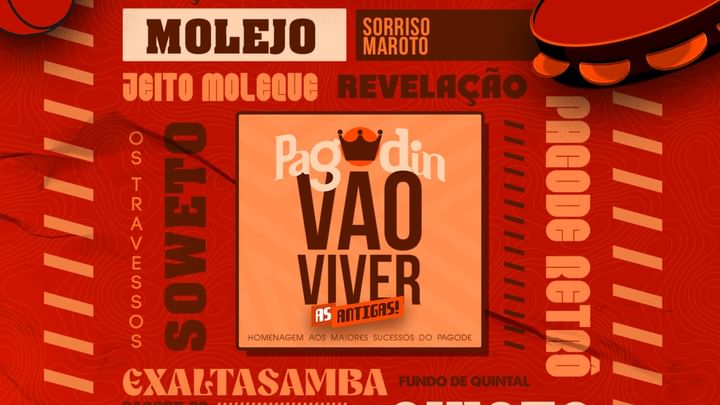 Cover for event: Pagodin #VaoViver "AS ANTIGAS" - 2ª Edição