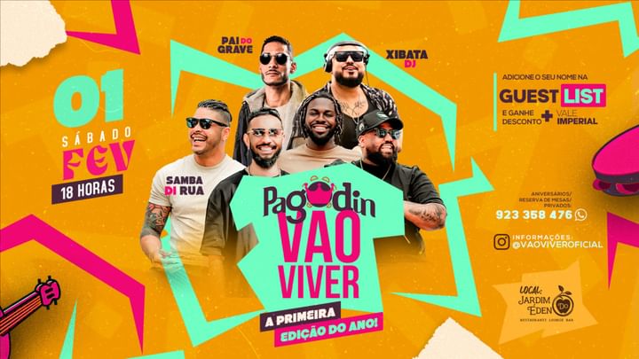 Cover for event: Pagodin #Vaoviver - O primeiro do ano!