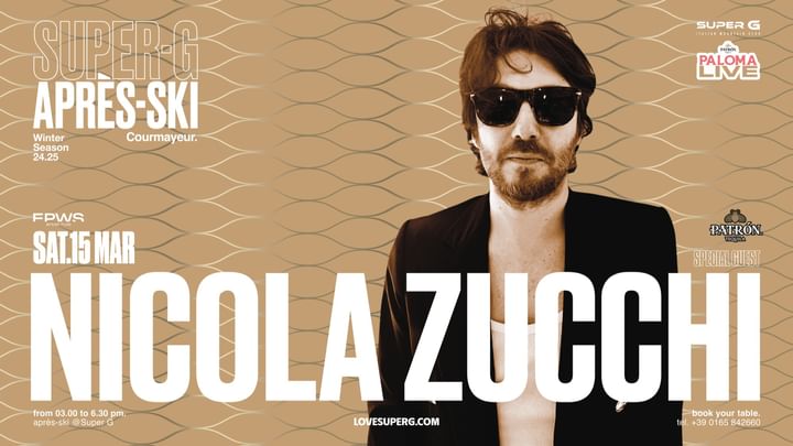 Cover for event: PALOMALIVE presents NICOLA ZUCCHI | Après-ski