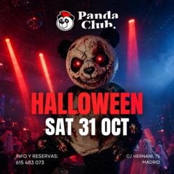 Cartel de Panda Sabado - Halloween