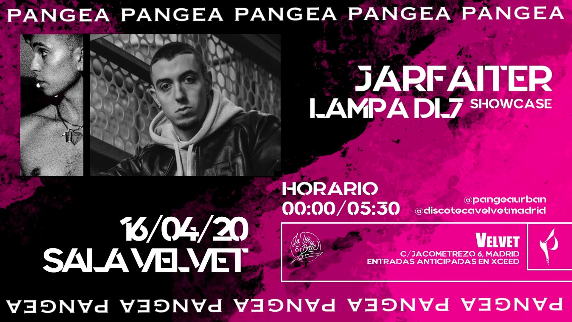 PANGEA URBAN PARTY (SHOWCASE JARFAITER, LAMPA + AFTERPARTY) image