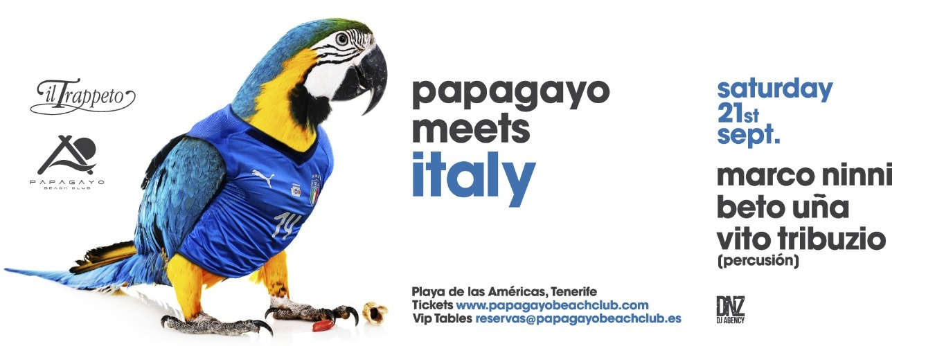 'Papagayo meets Italy' con Marco Ninni + Vito Tribuzio percusión image