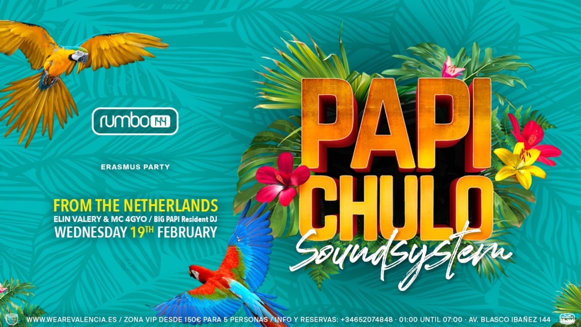 Papi Chulo - Erasmus Party / Dancehall // Reggaeton // Moombathon image