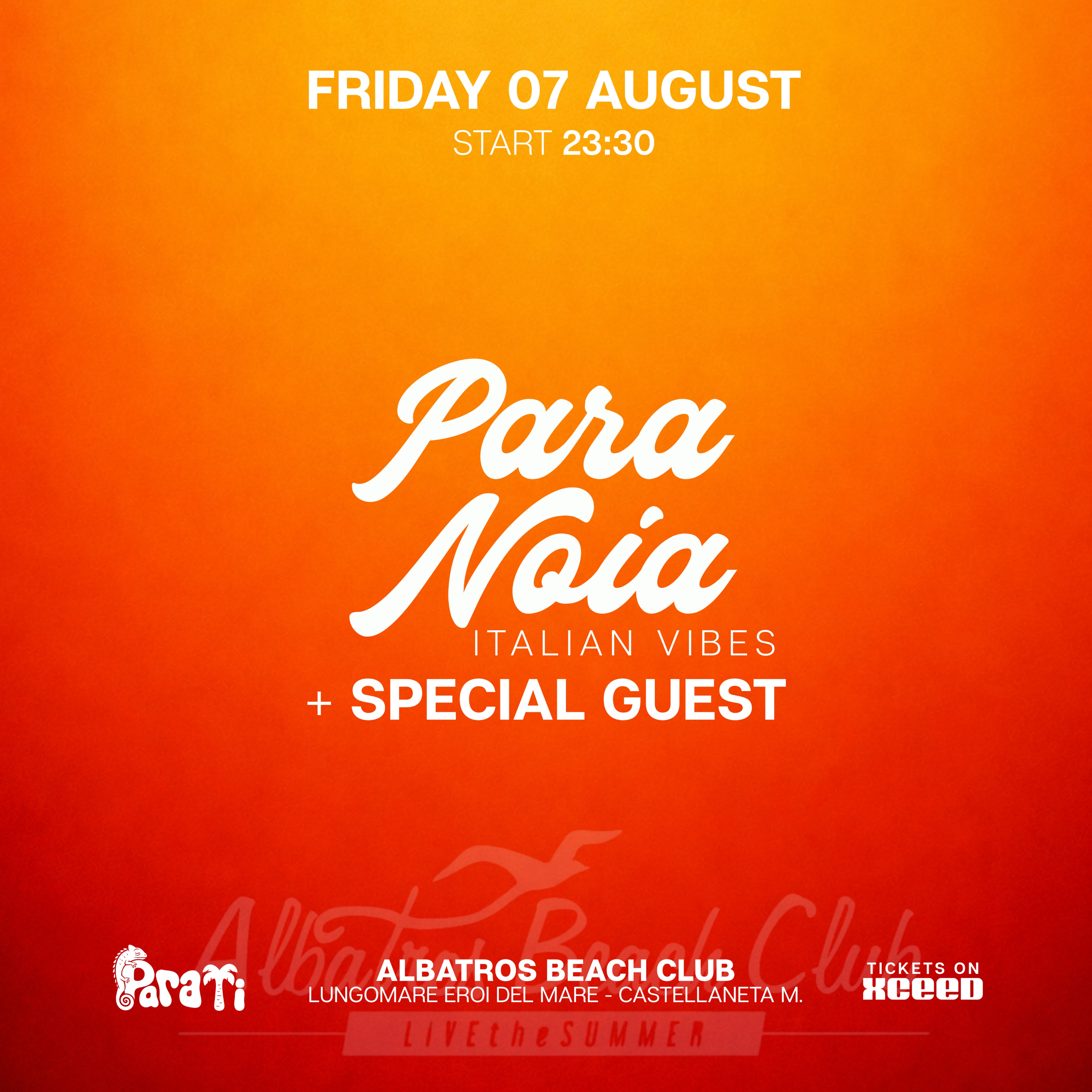 Para ti w PARANOIA + SPECIAL GUEST