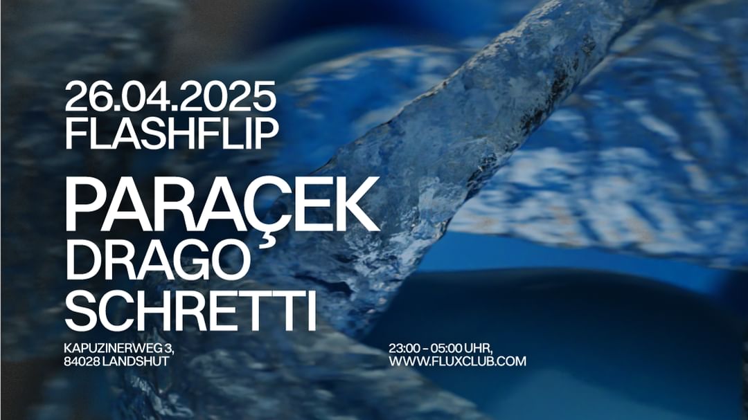Cartell de l'esdeveniment Paracek -FLUX- neontrip