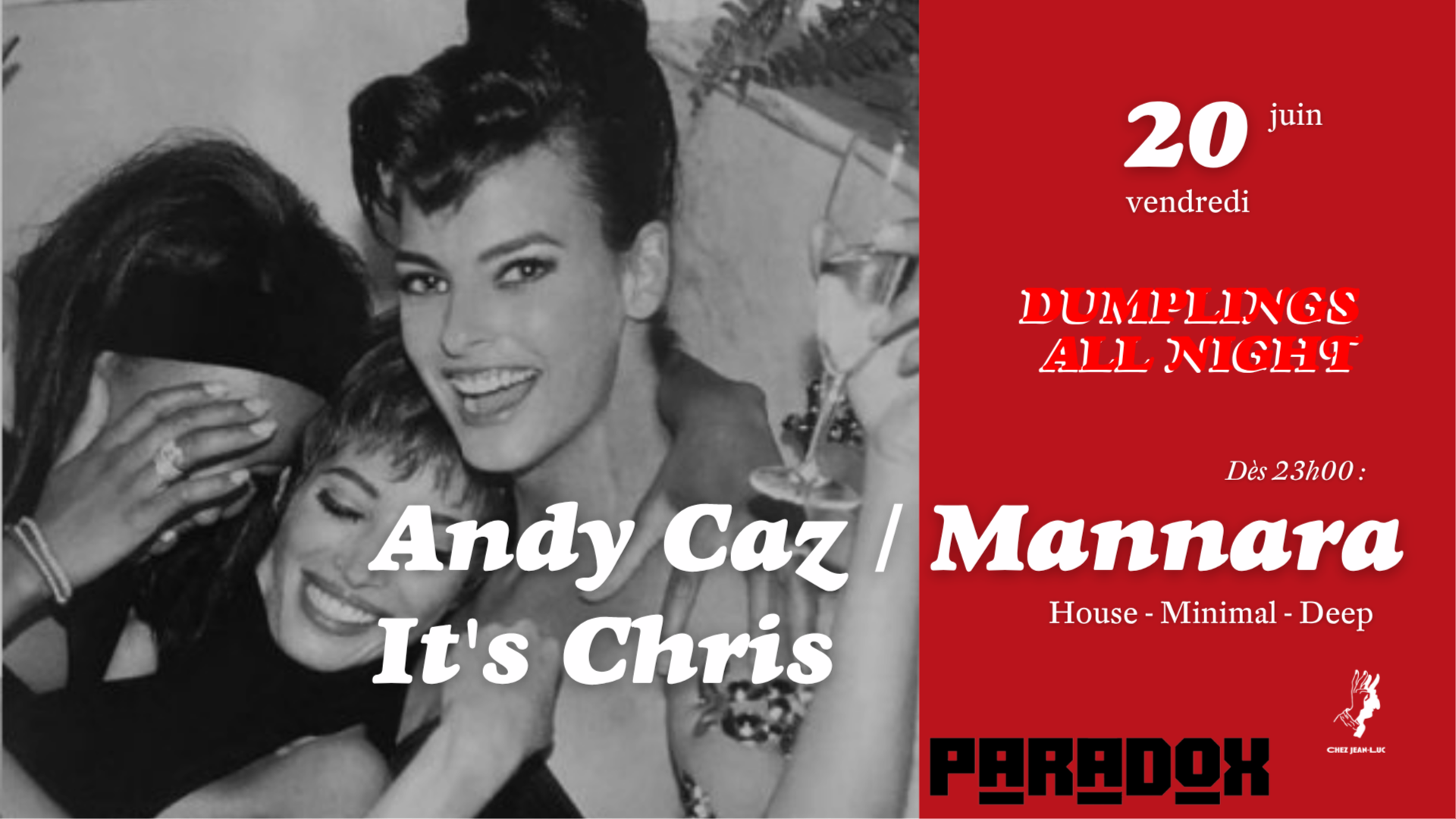 Paradox presents Andy Caz + Mannara + It's Chris image