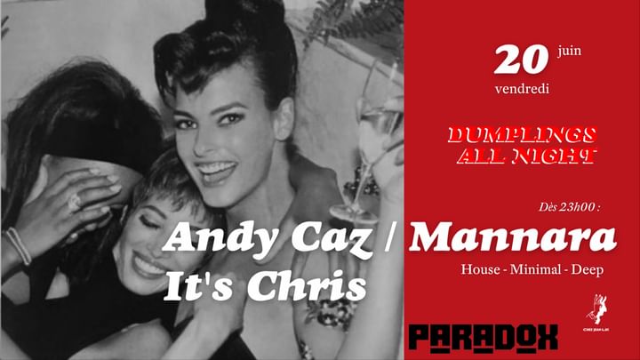 Cover for event: Paradox presents Andy Caz + Mannara + It's Chris