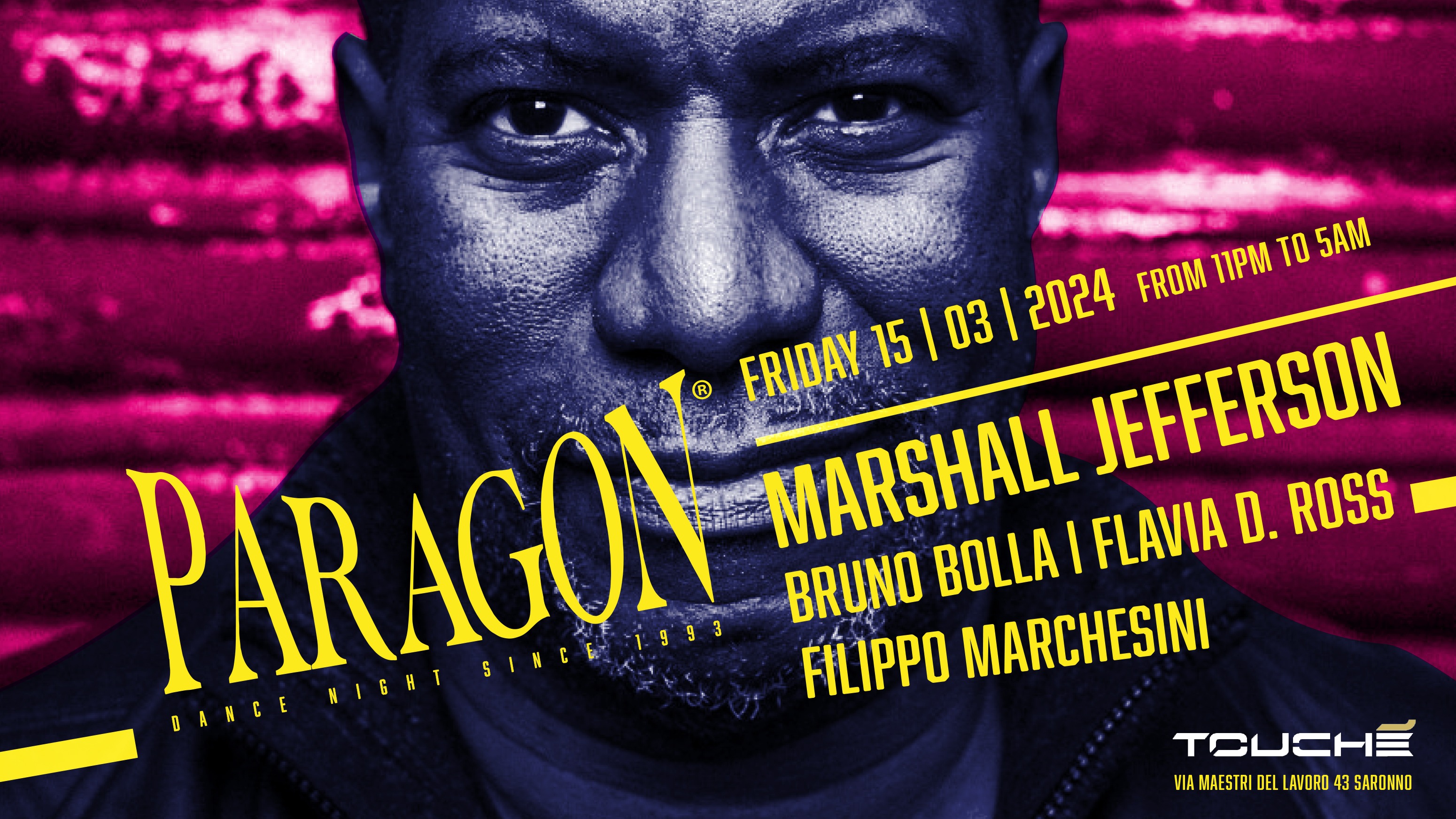PARAGON®️ Dance Night w/MARSHALL JEFFERSON @ Suite Room - Touché Club image