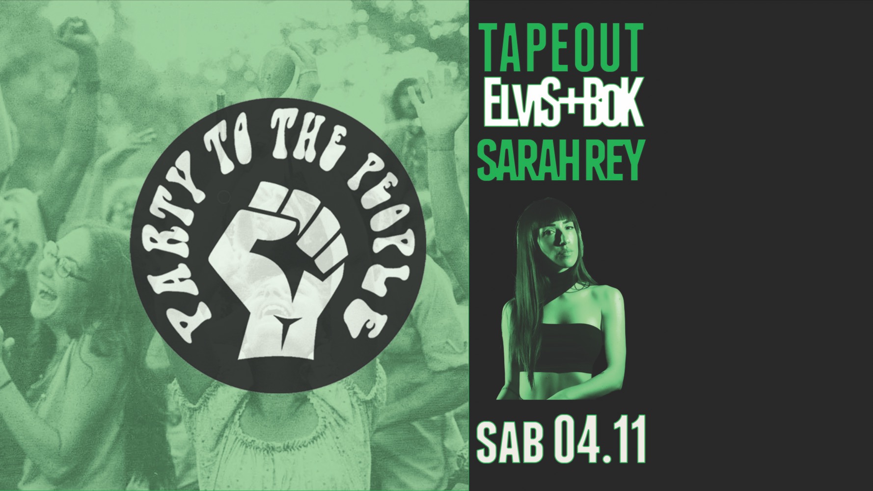 PARTY TO THE PEOPLE W/SARAHREY  TAPEOUT image