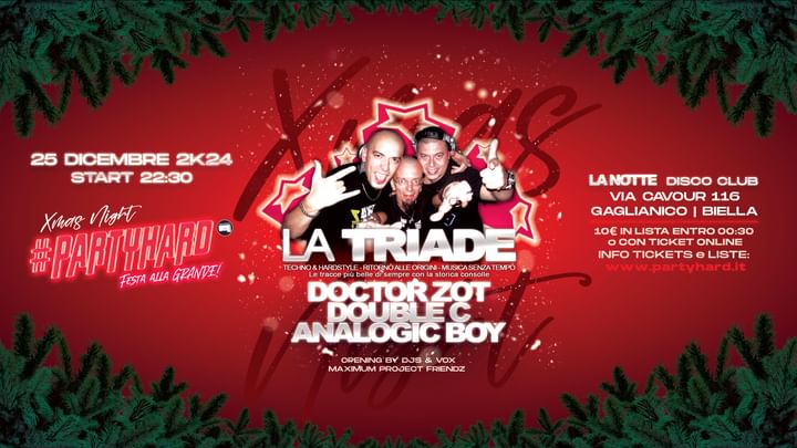 Cover for event: #PARTYHARD Xmas Night @ LA NOTTE (BI)