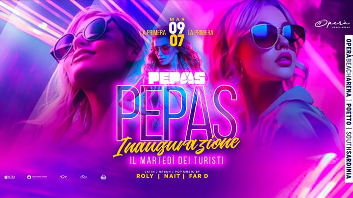 Cover for event: PEPAS - il Martedì di Cagliari - INAUGURAZIONE 9 Luglio 2024