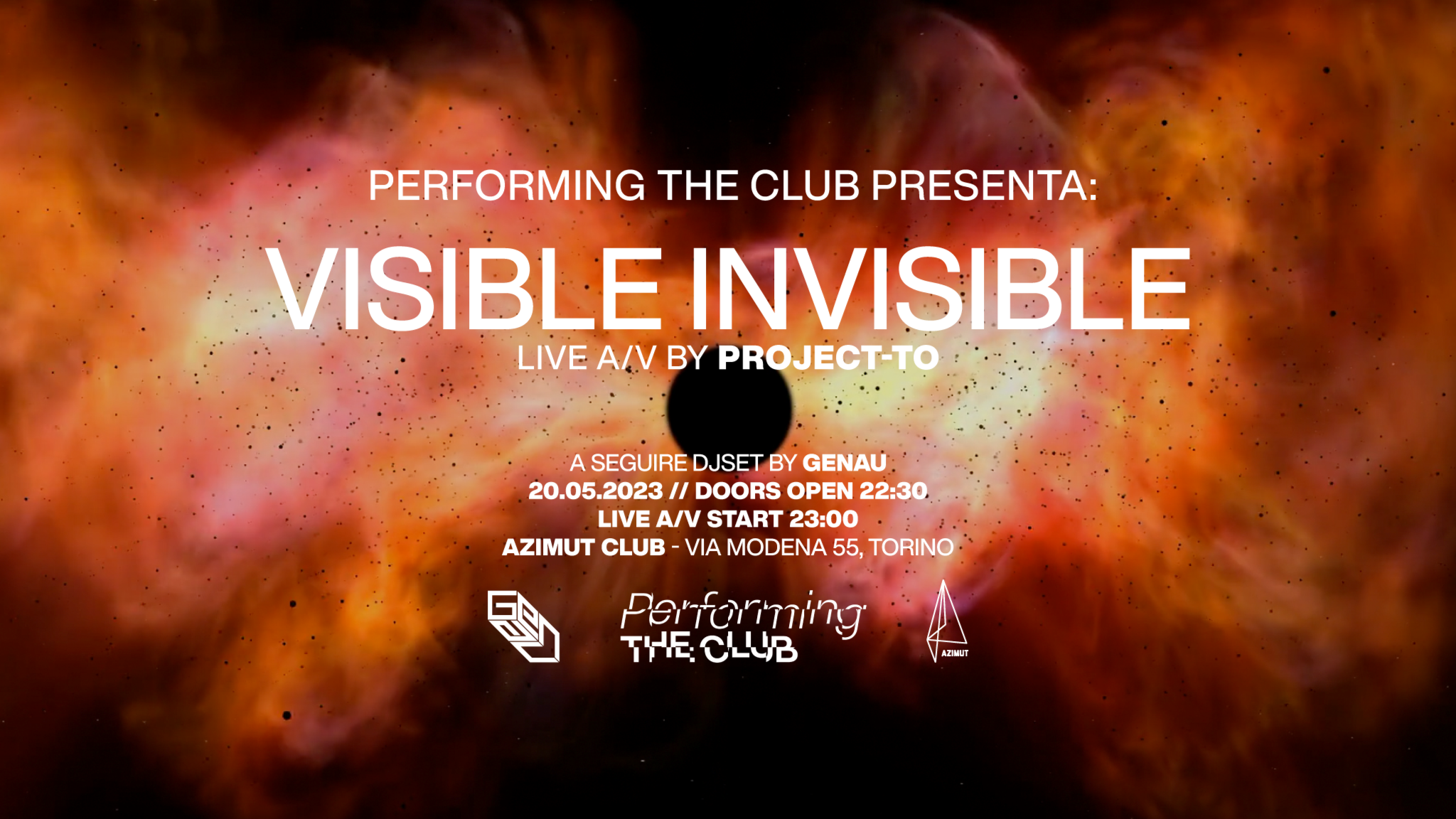 PERFORMING THE CLUB: "Visible Invisible" Live A/V di Project-To at Azimut image