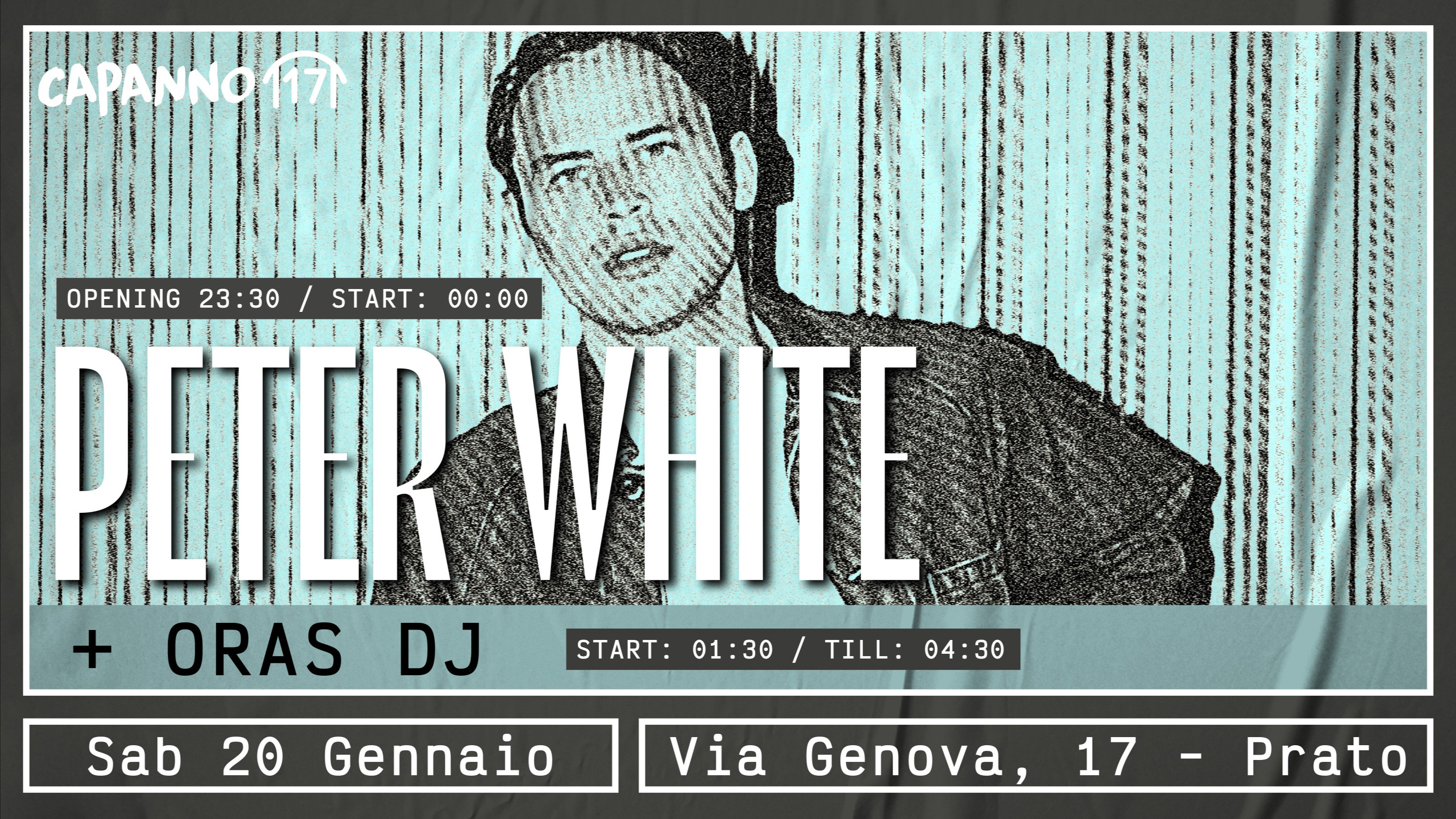PETER WHITE "ACQUA e ZUCCHERO" Live Tour + Oras DjSet - 20.01.24