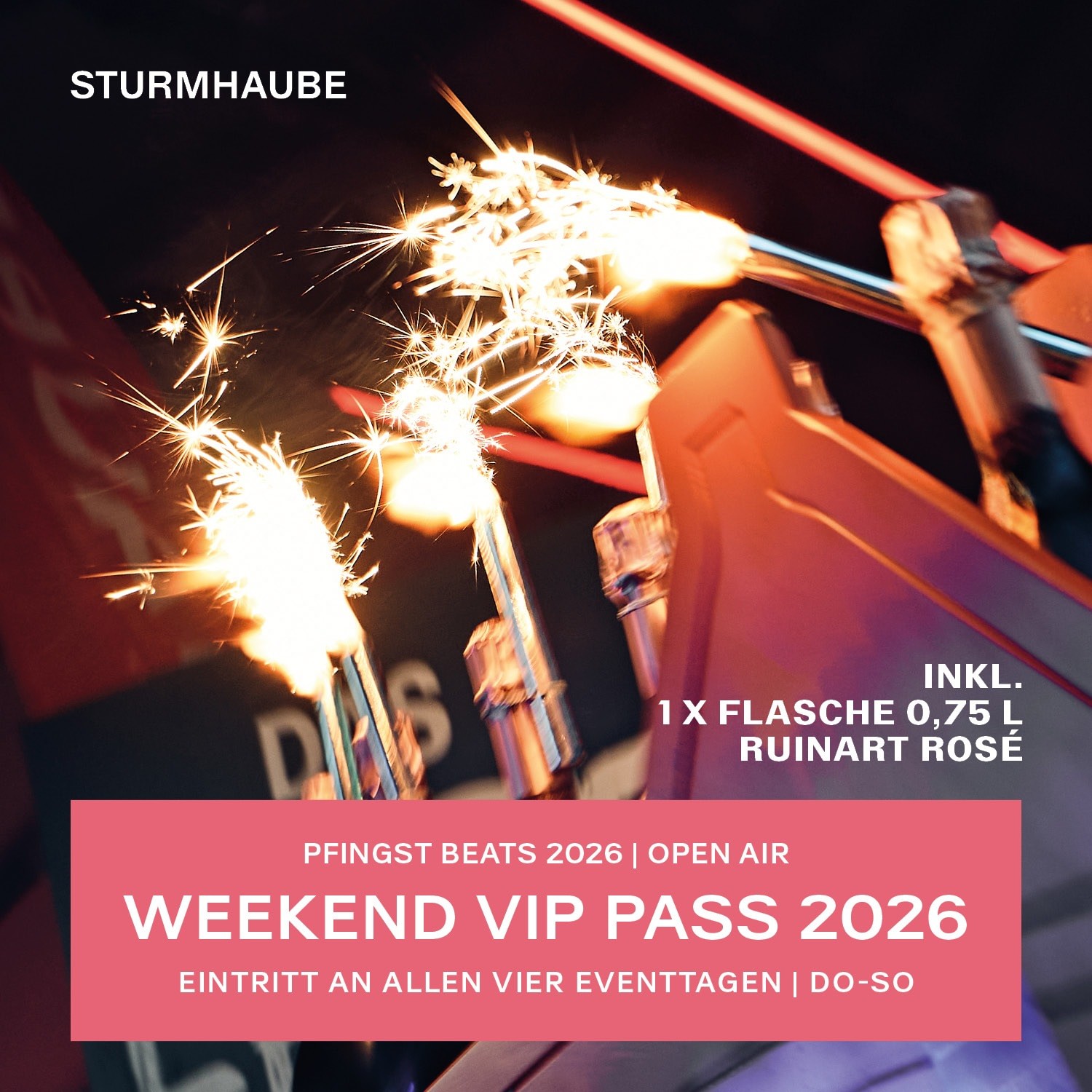 PFINGST BEATS 2026 – WEEKEND VIP PASS inkl. 1 × Flasche Ruinart Rosé 0,75 l image