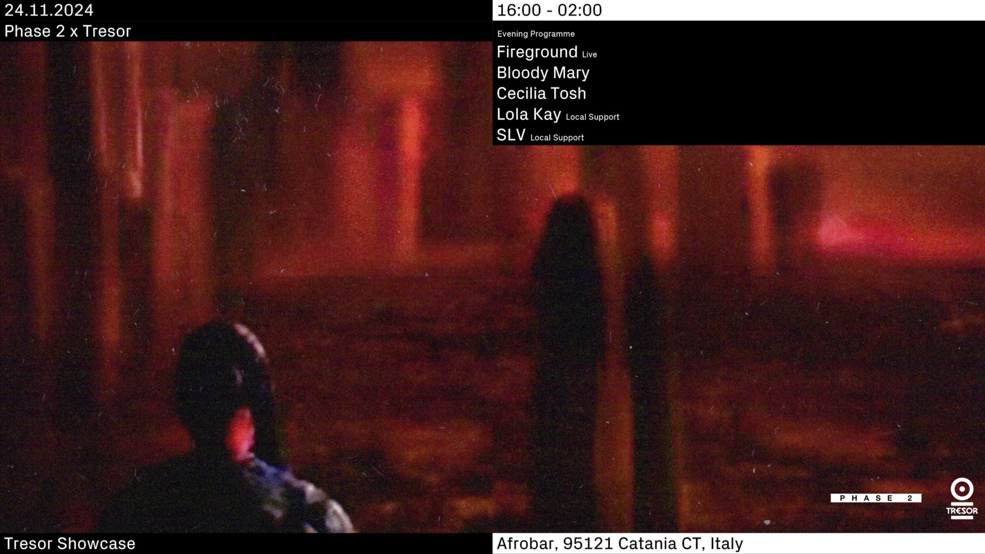 Phase 2 x Tresor - 24.11.2024 image