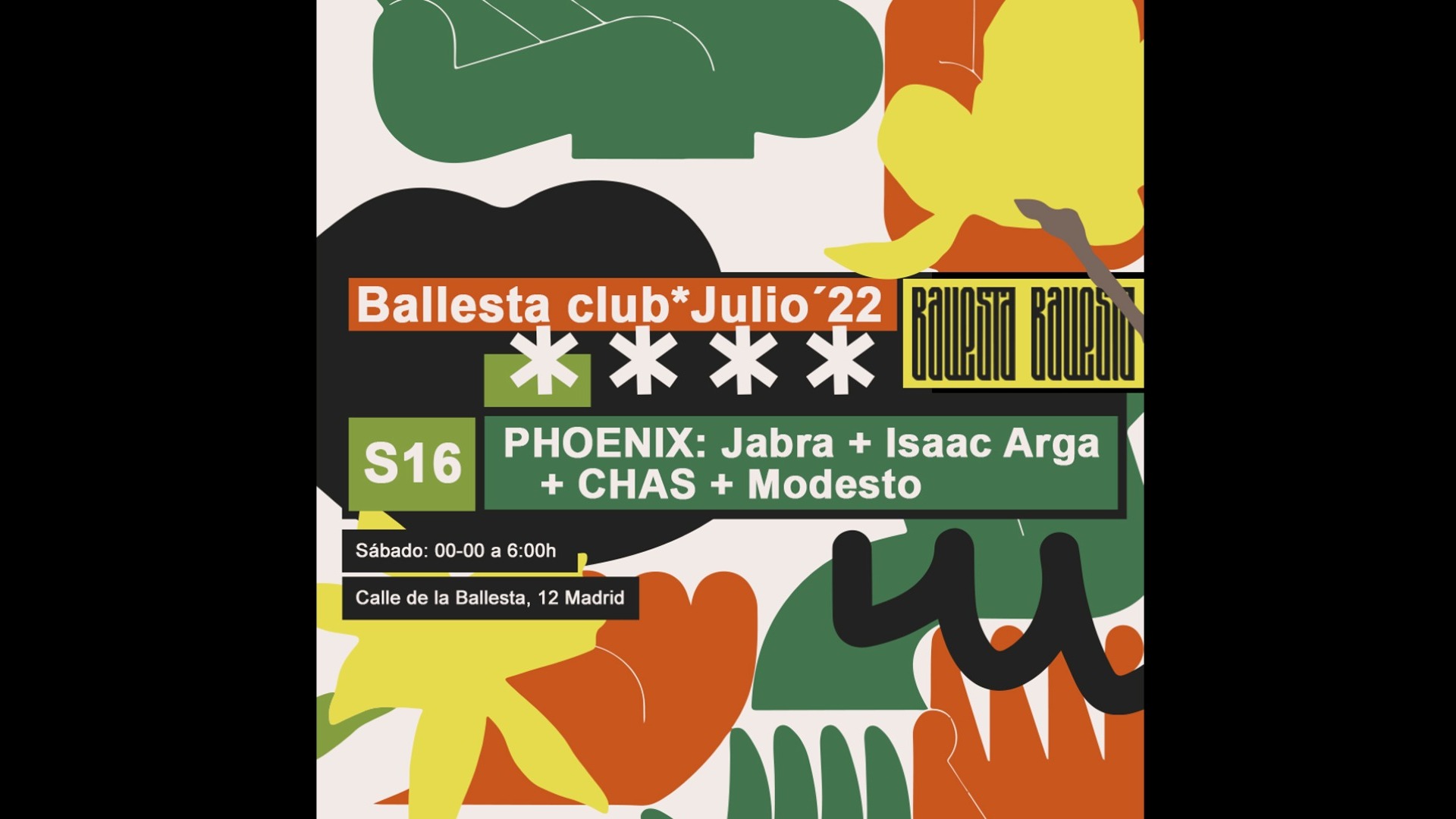 PHOENIX: Jabra + Isaac Arga + CHAS + Modesto image