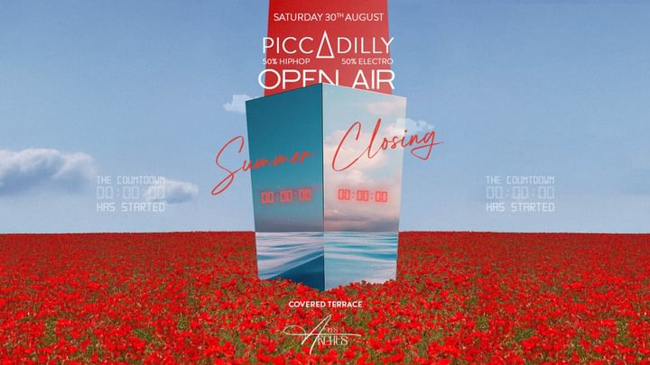 Cover for event: PICCADILLY OPEN AIR • SUMMER CLOSING l LES ARCHES - SAT 30.08