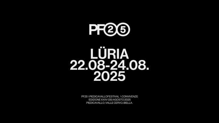 Cover for event: PF25 Piedicavallo Festival / LÜRIA