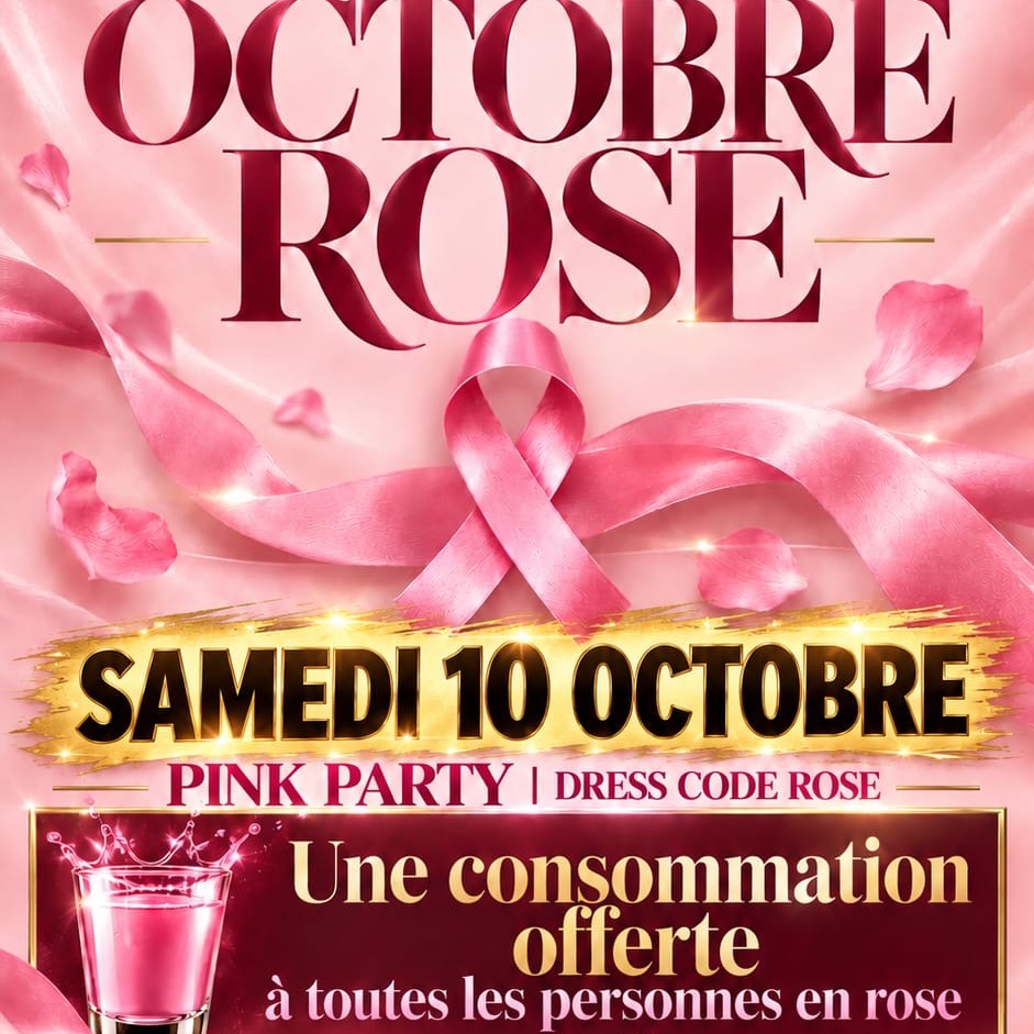 Affiche de la soirée Pink Party au Hïght, boîte de nuit à Carnac