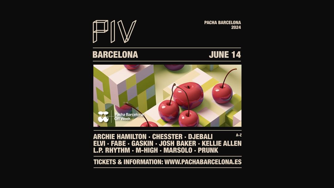 Copertina evento PIV pres. Archie Hamilton, Chesster, DjEbali, Elvi, Fabe, Gaskin, Josh Baker, Kellie Allen, +++