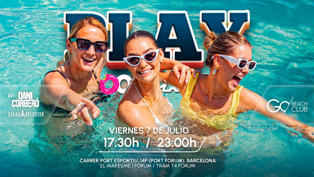 PLAY Pool Party (From 5:30 p.m. to 11:00 p.m.)-Eventplakat