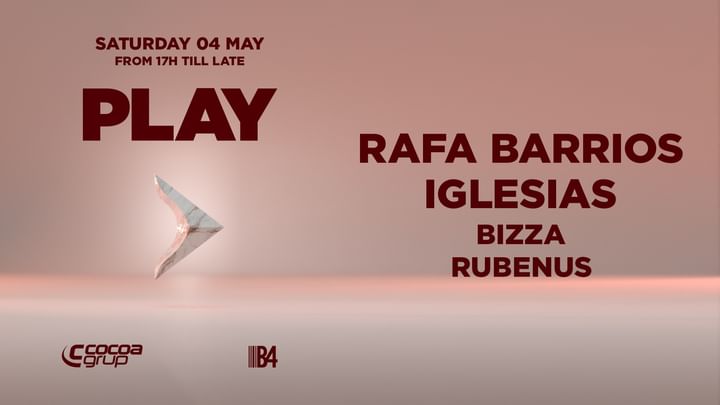 Cover for event: PLAY with Rafa Barrios + Iglesias at Cocoa Mataró