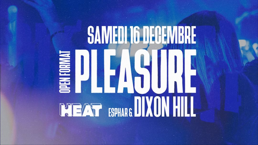 Cartel del evento PLEASURE 100% HITS