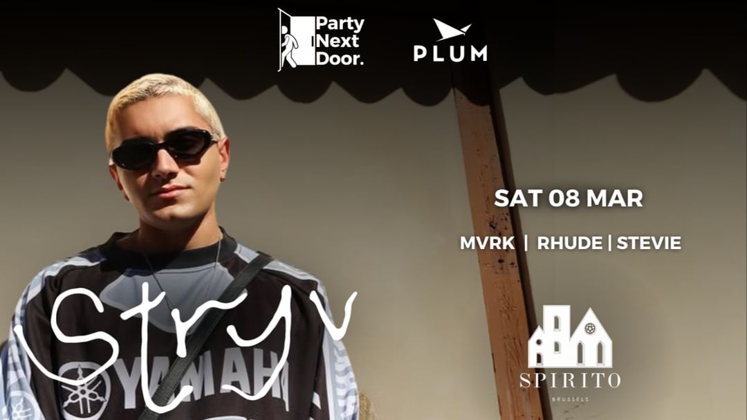 PLUM X PND: STRYV (Move) in Brussels-Eventplakat