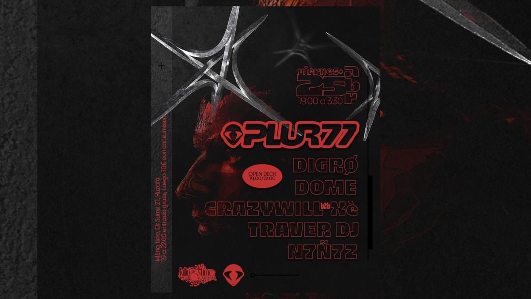 PLUR77 event cover