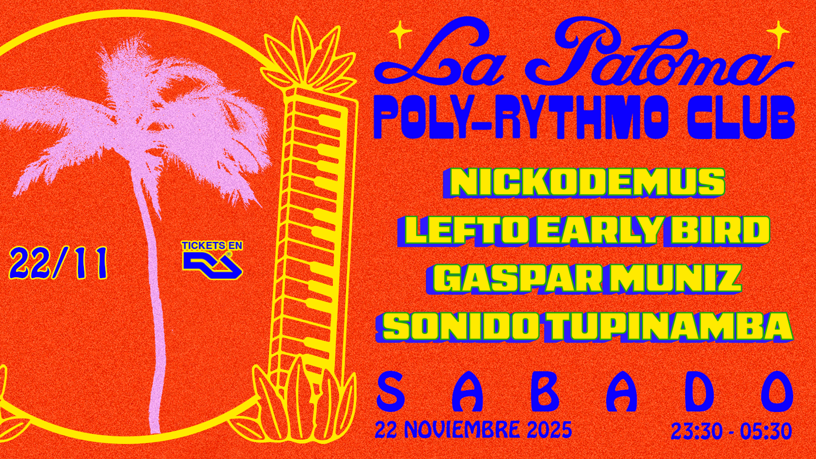 Poly-Rythmo Club: Nickodemus, Lefto, Gaspar Muniz, Sonido Tupinamba  image