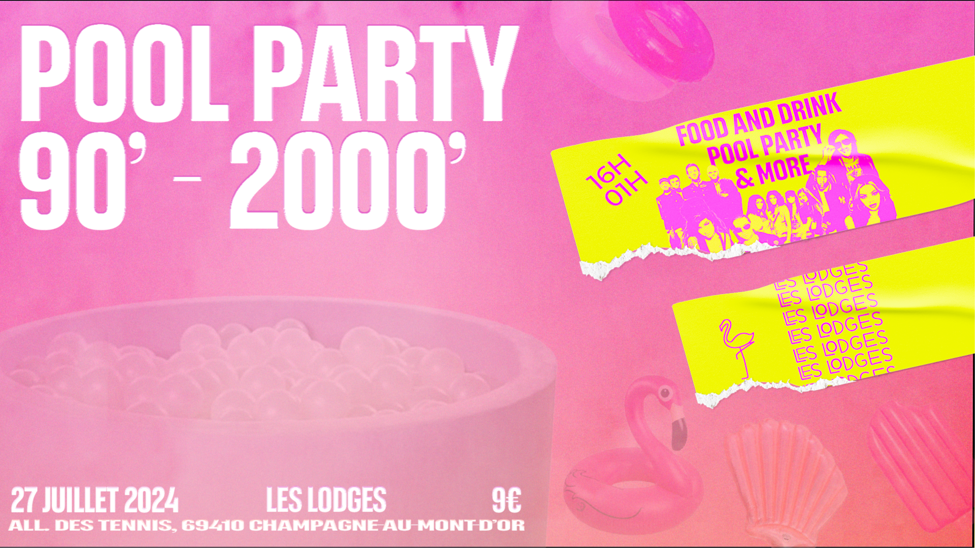 POOL PARTY 90'/2000' - LES LODGES image