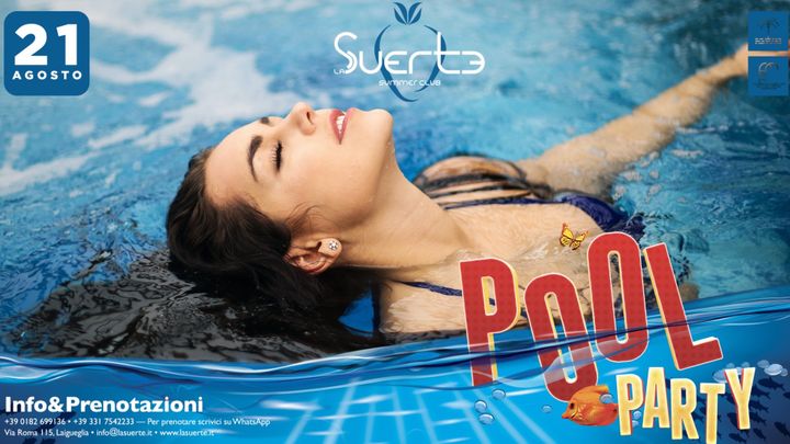 Cover for event: Pool Party - Dom 21/08 - La Suerte