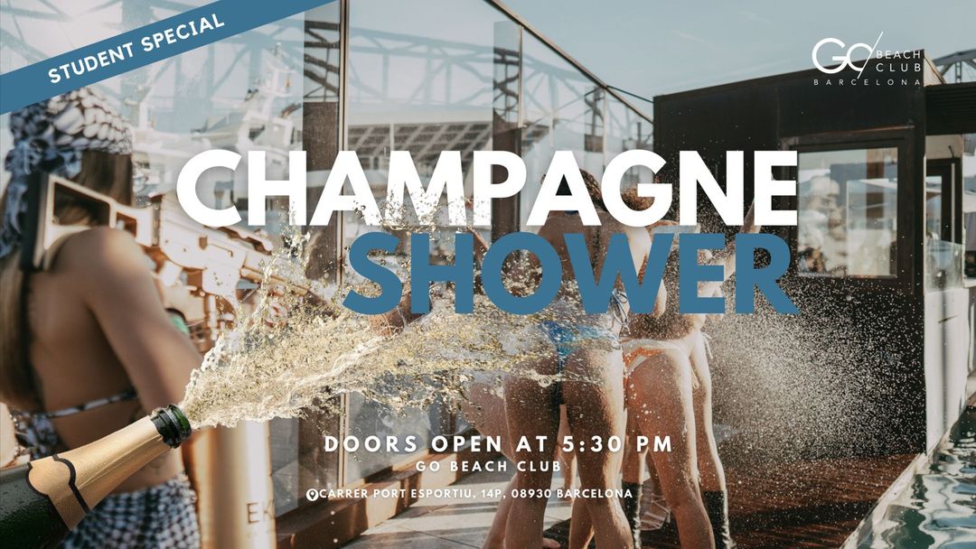 Cartel del evento Pool Party Evening: Champagne Shower International Students | from 5:30pm