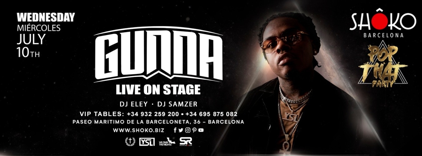 Pop That Party - Gunna LIVE ON STAGE image