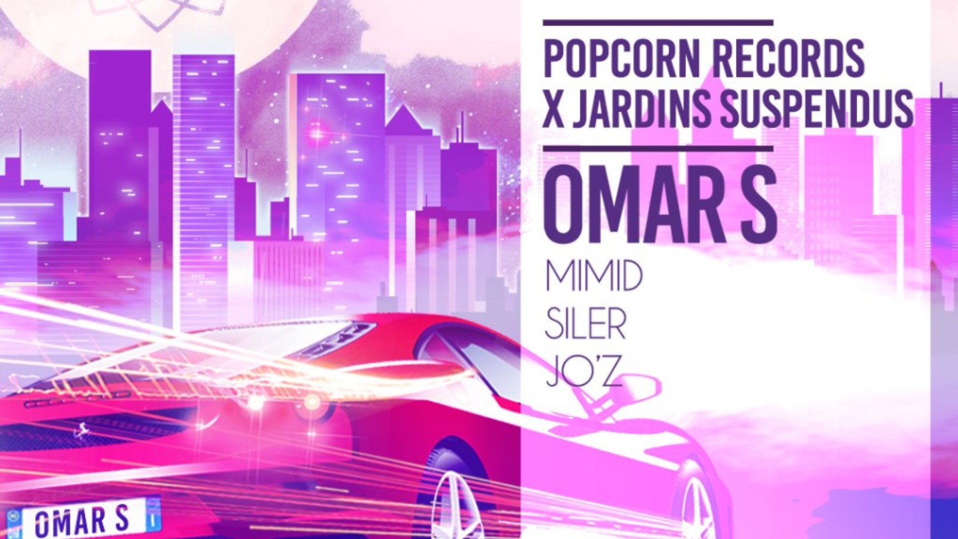 Popcorn Records x Jardins Suspendus: Omar S, Siler, Jo'z, MIMID image