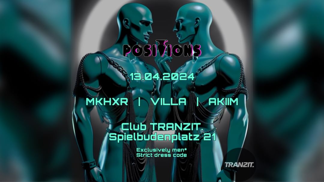 POSITIONS @TRANZIT. event cover