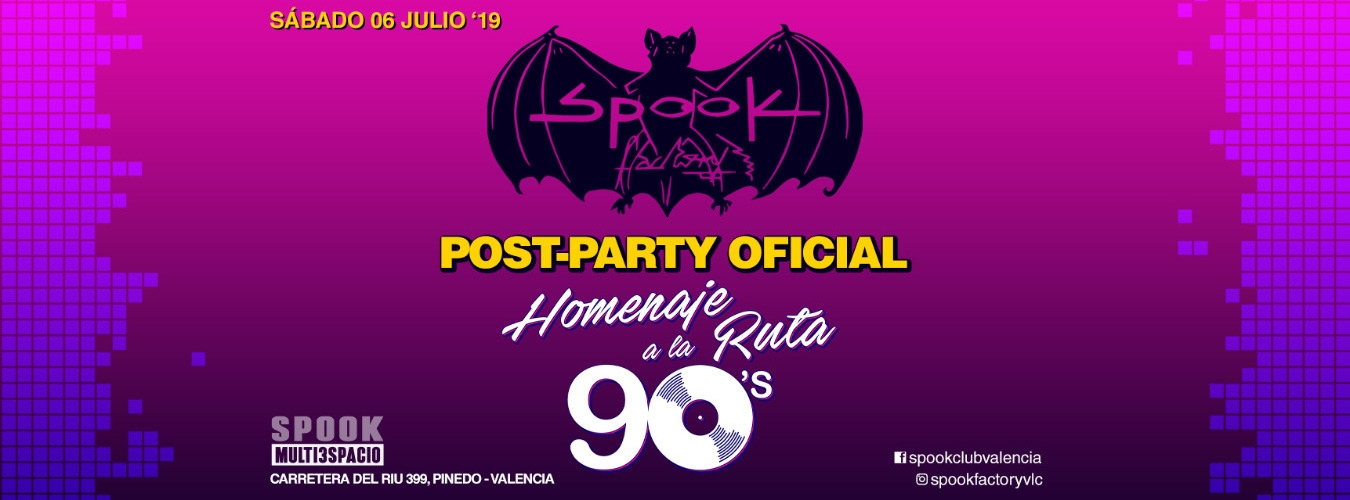 Post-Party Oficial - Homenaje a la Ruta 90's image
