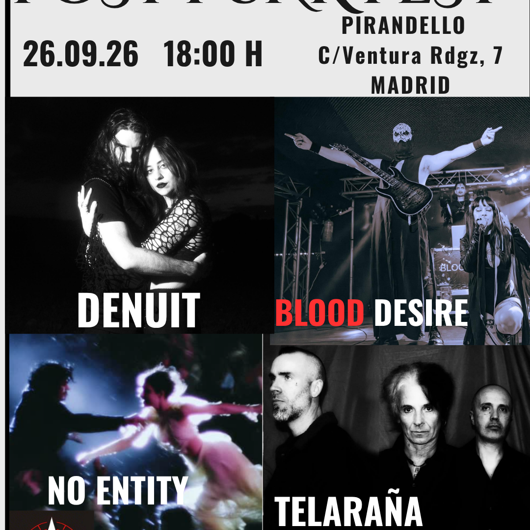 POST-PUNK FEST con DENUIT + BLOOD DESIRE +  TELARAÑA + NO ENTITY image