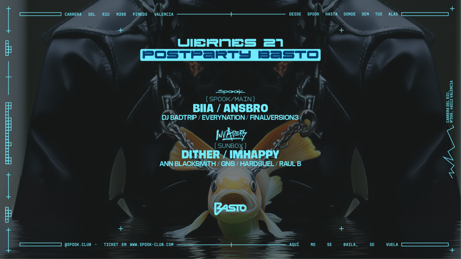 Postparty BASTO Festival en Spook club: Biia + Ansbro + Dither + Imhappy
