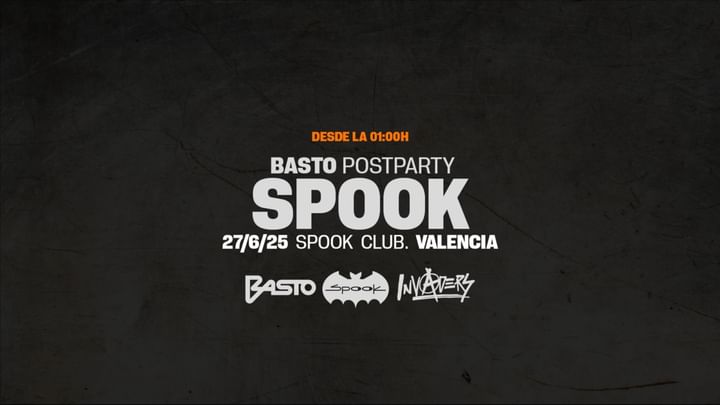 Cover for event: Postparty BASTO Festival en Spook club