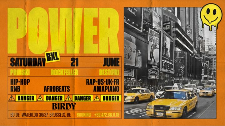 Cover for event: POWER x HIP-HOP PARTY x SATURDAY 21 jUNE