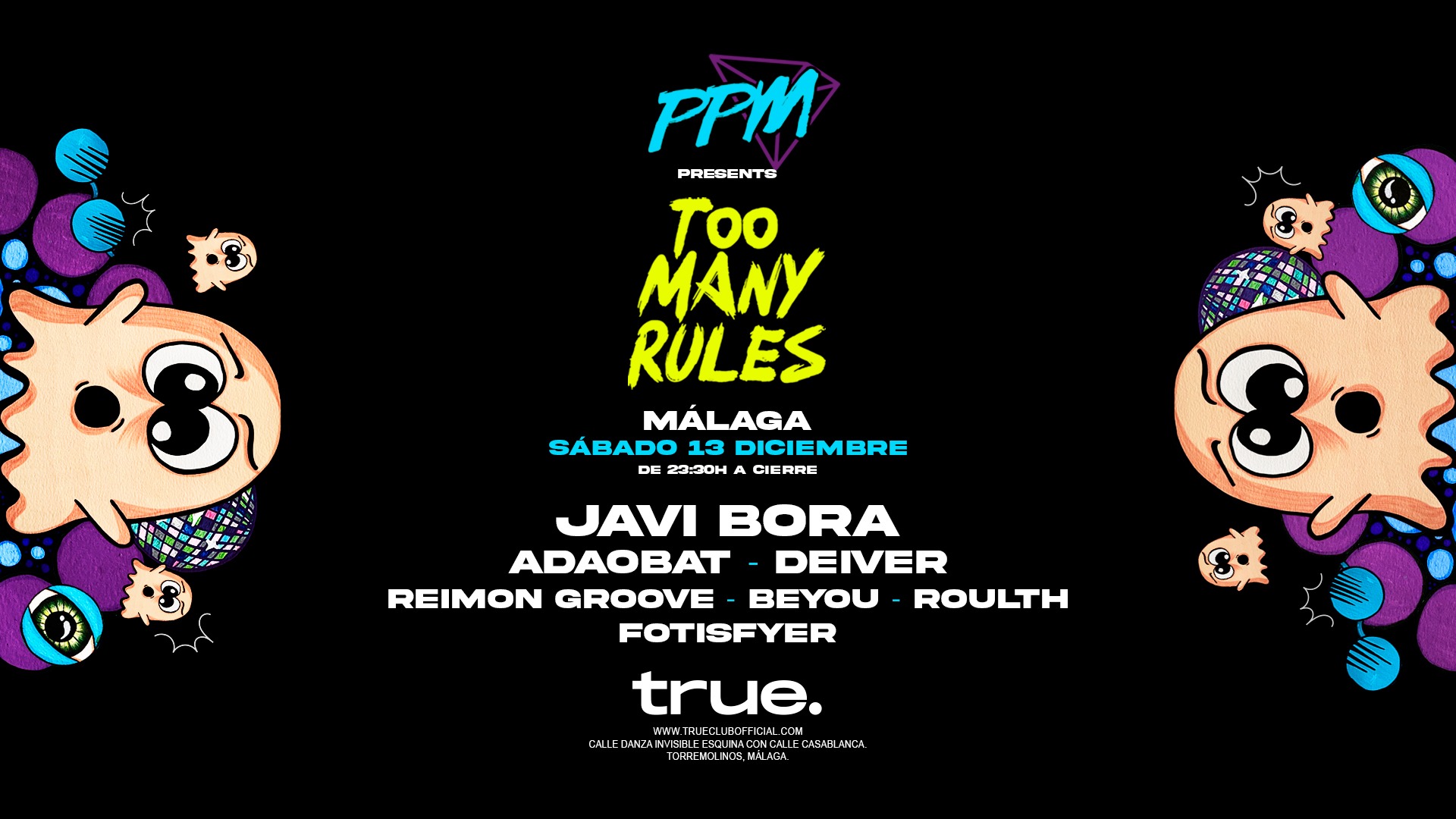 PPM MUSIC  X TOO MANY RULES: JAVI BORA, ADAOBAT, DEIVER, REIMON GROOVE, BEYOU, ROUTLH Y FOTISFYER image