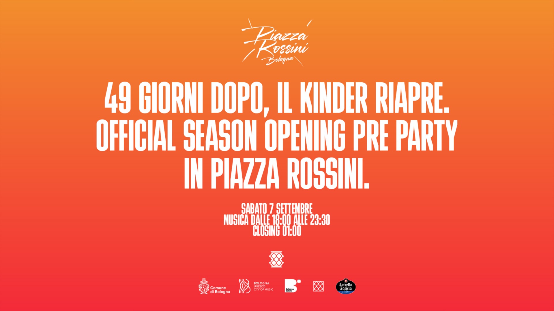 Pre party Opening Season in Piazza Rossini