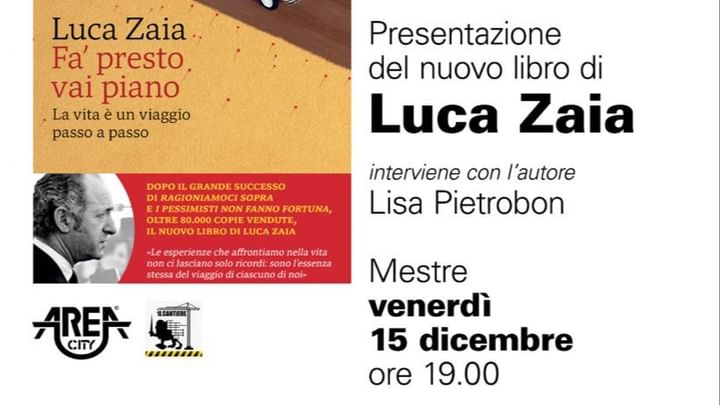 Cover for event: Presentazione del nuovo libro di Luca Zaia