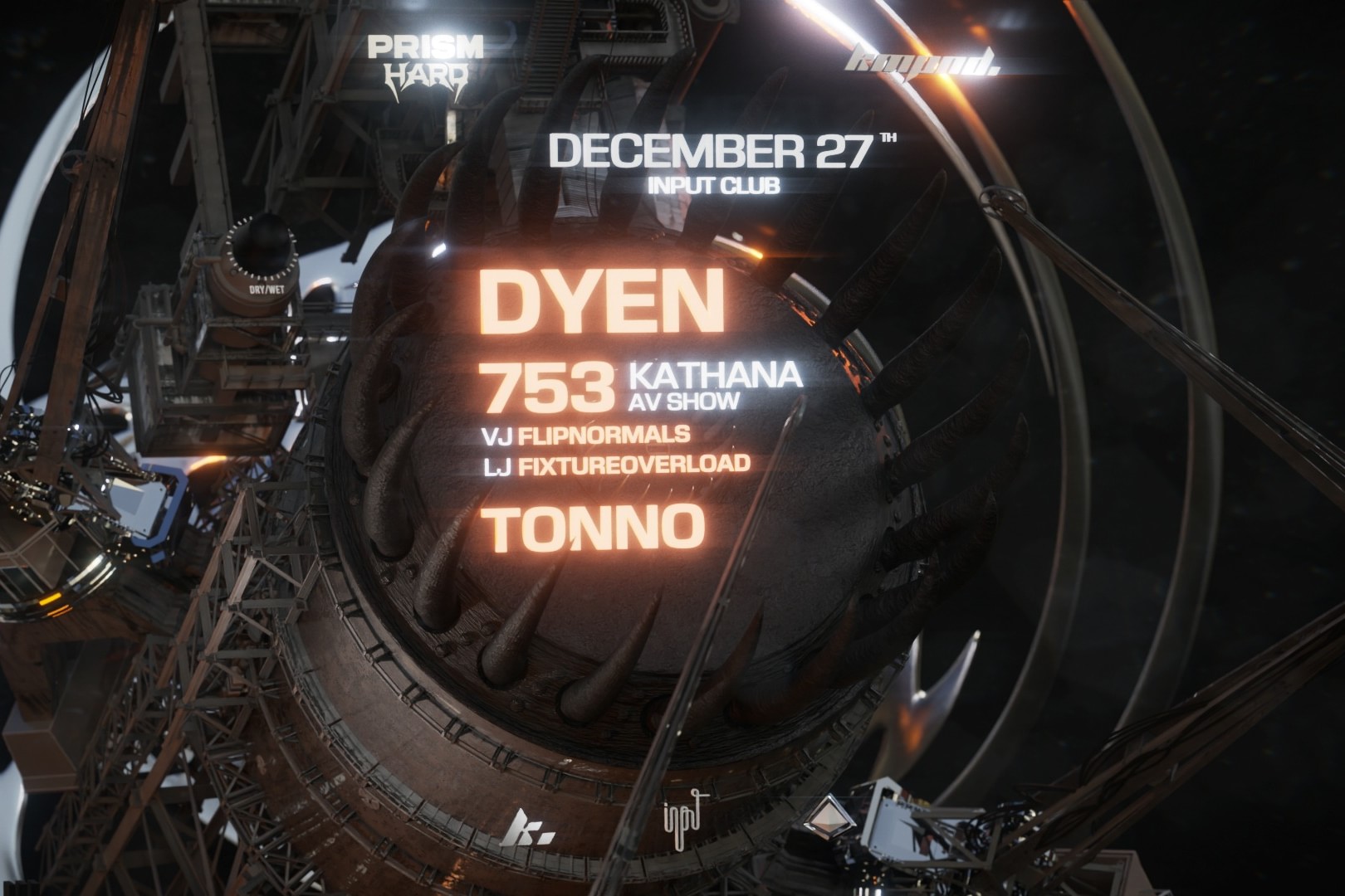 PRISM & KOMPOUND pres. XMAS INDOOR RAVE image