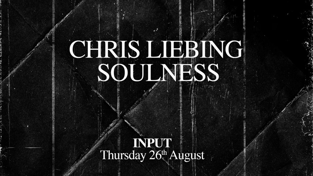 Cartell de l'esdeveniment PRISM pres. CHRIS LIEBING